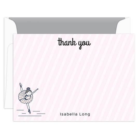 Ballerina Flat Thank You Note Cards